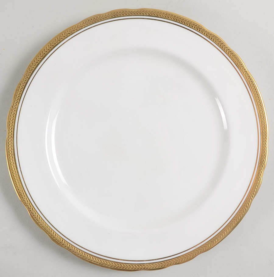 Elizabeth (Scalloped, Pin Line) Luncheon Plate by John  Aynsley & Sons-1
