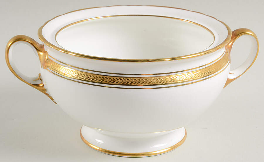 Elizabeth (Scalloped, Pin Line) Sauce Boat No Lid by John  Aynsley & Sons-1