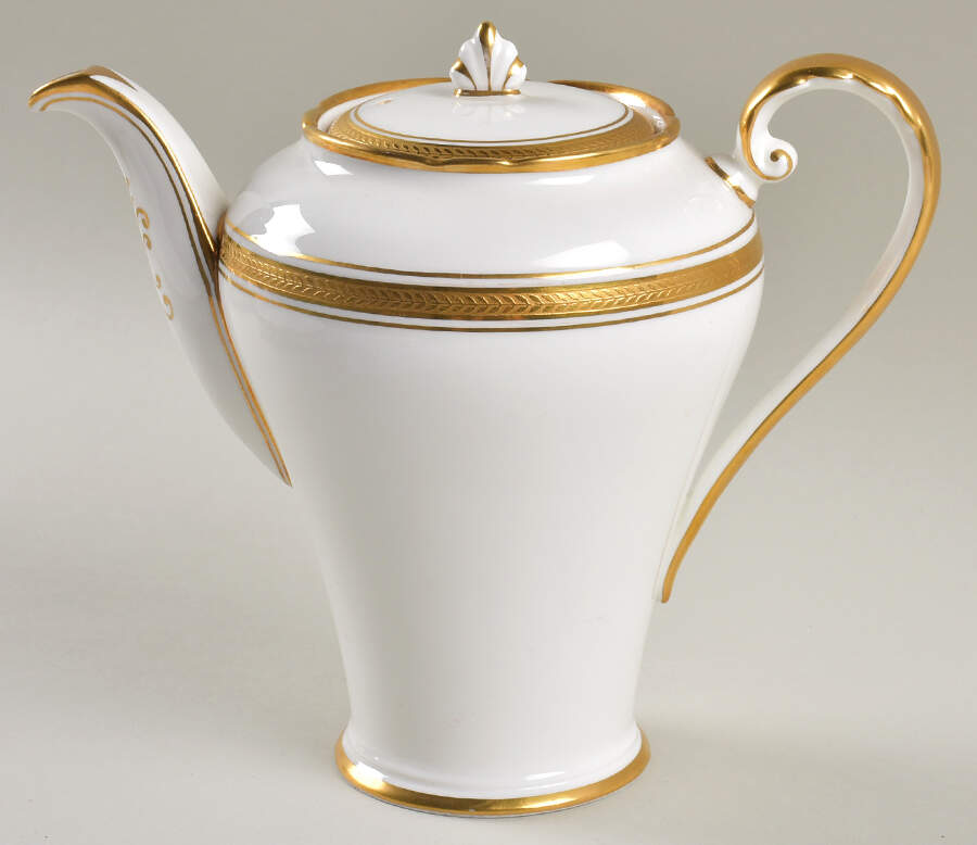 Elizabeth (Scalloped, Pin Line) Coffee Pot & Lid by John  Aynsley & Sons-1