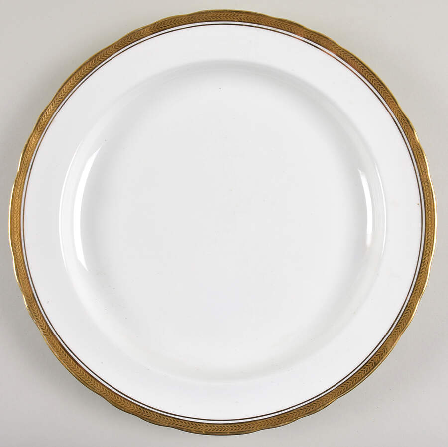 Elizabeth (Scalloped, Pin Line) Chop Plate (Round Platter) by John  Aynsley & Sons-1