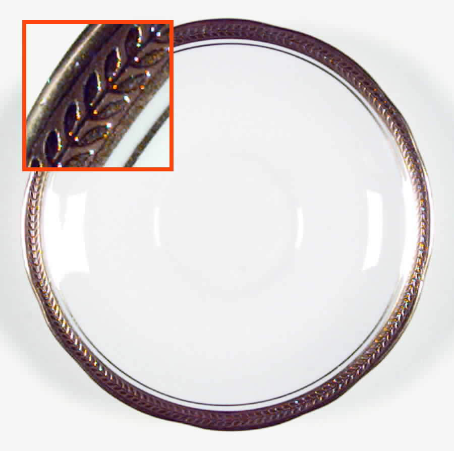 Elizabeth (Scalloped, Pin Line) Saucer by John  Aynsley & Sons-1