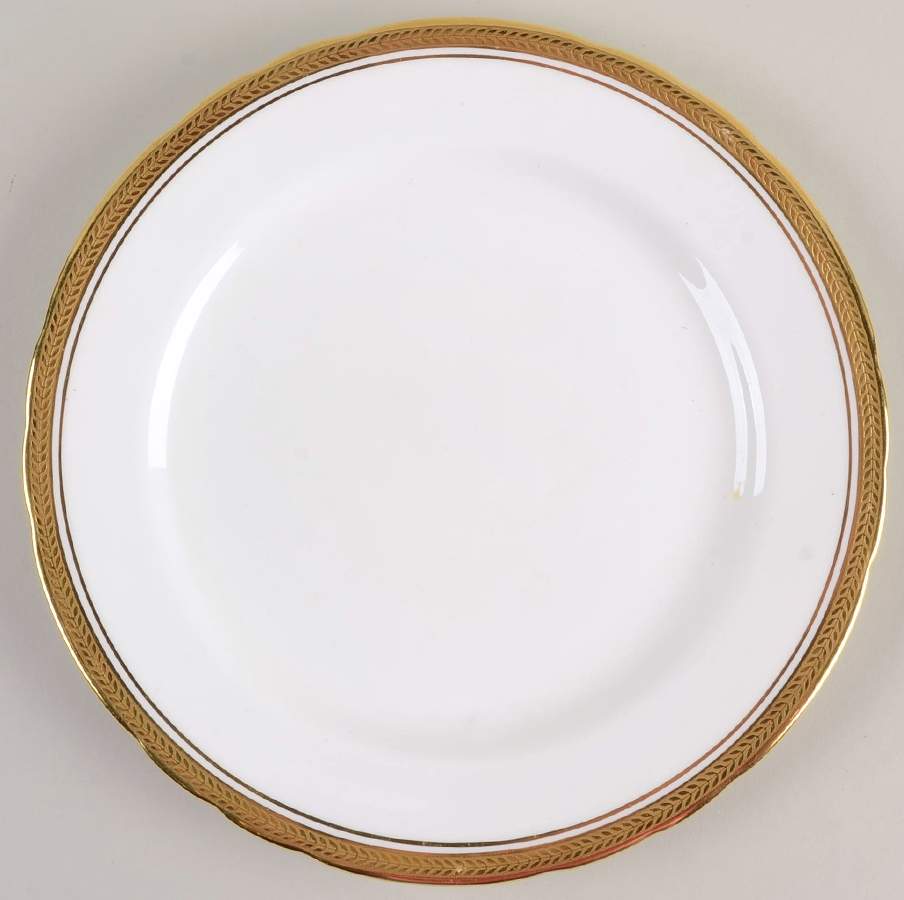 Elizabeth (Scalloped, Pin Line) Salad Plate by John  Aynsley & Sons-1