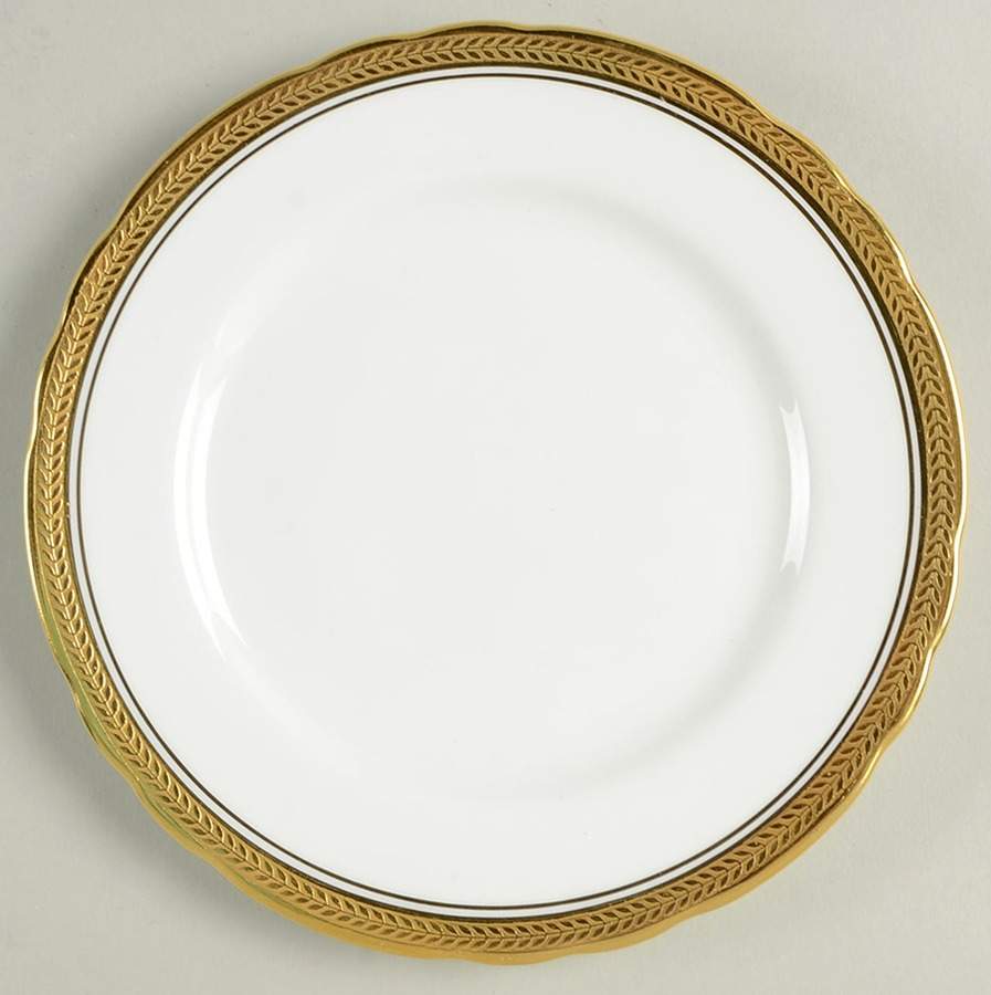 Elizabeth (Scalloped, Pin Line) Bread & Butter Plate by John  Aynsley & Sons-1