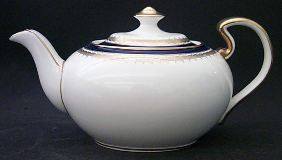 Embassy Cobalt Blue (Smooth) Teapot & Lid by John  Aynsley & Sons-1