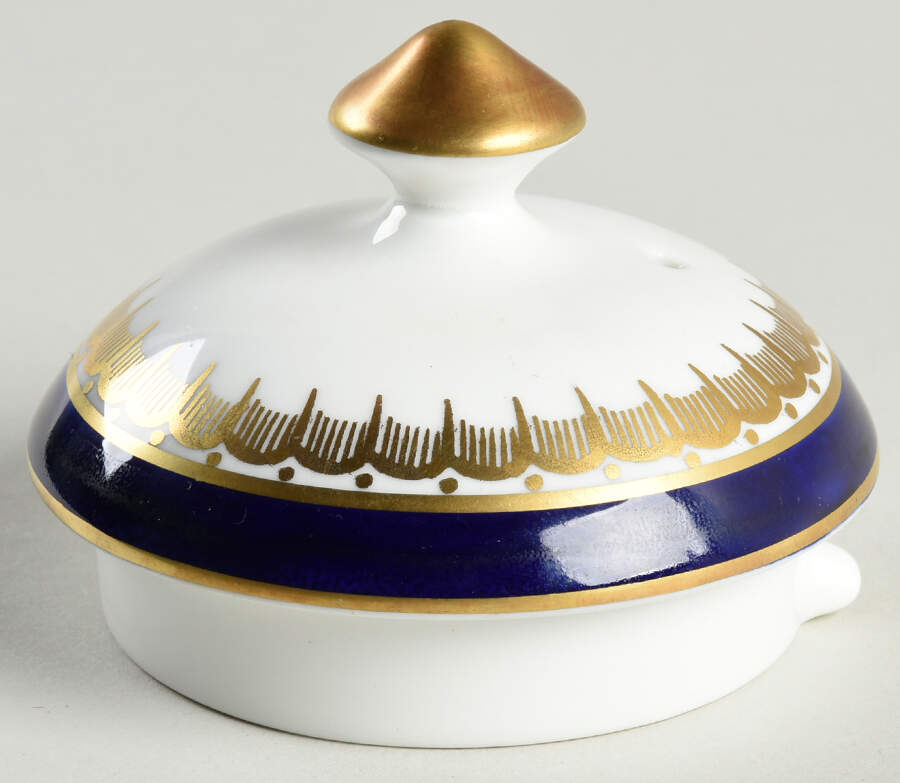 Embassy Cobalt Blue (Smooth) Lid for Coffee Pot by John  Aynsley & Sons-1