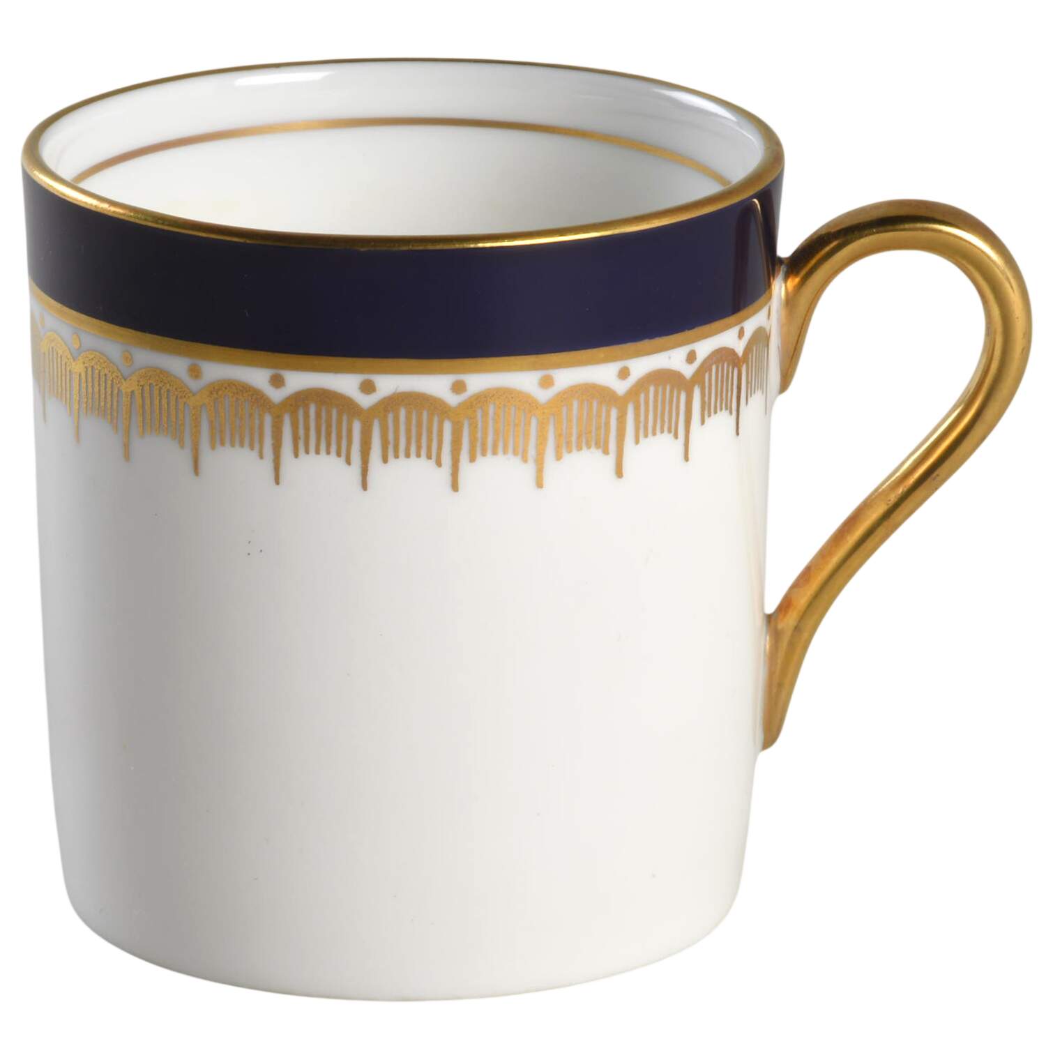 Embassy Cobalt Blue (Smooth) Flat Demitasse Cup by John  Aynsley & Sons-1