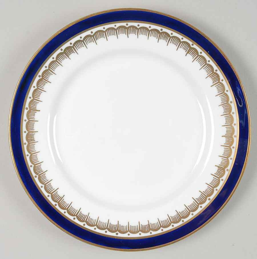 Embassy Cobalt Blue (Smooth) Bread & Butter Plate by John  Aynsley & Sons-1