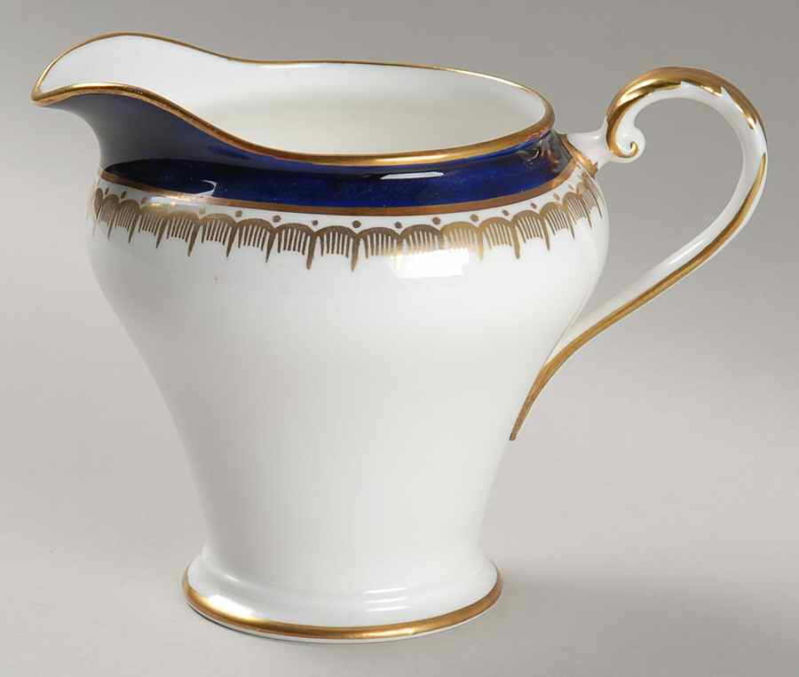 Embassy Cobalt Blue (Smooth) Creamer by John  Aynsley & Sons-1