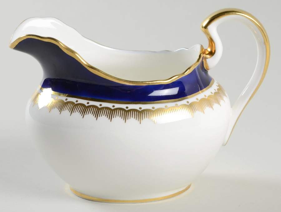 Embassy Cobalt Blue (Smooth) Creamer by John  Aynsley & Sons-1