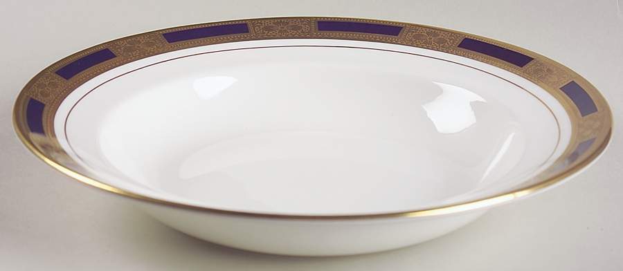 Empress Cobalt Large Rim Soup Bowl by John  Aynsley & Sons-1