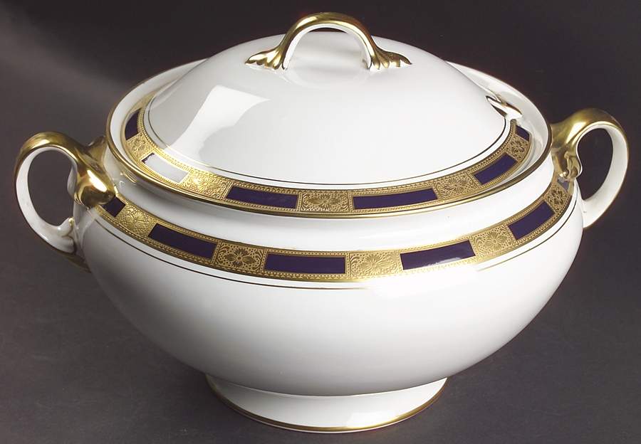 Empress Cobalt Tureen &  Lid by John  Aynsley & Sons-1