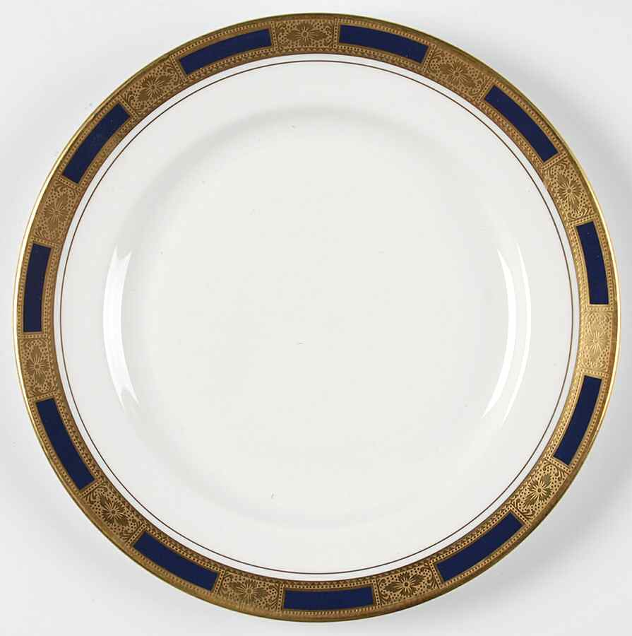 Empress Cobalt Luncheon Plate by John  Aynsley & Sons-1