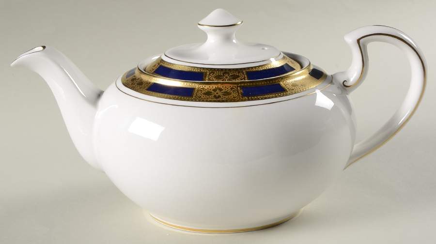 Empress Cobalt Teapot & Lid by John  Aynsley & Sons-1