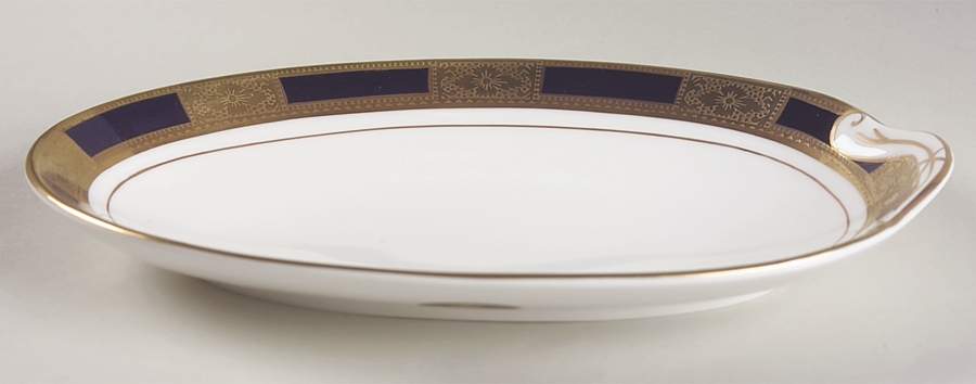 Empress Cobalt Pickle Dish by John  Aynsley & Sons-1