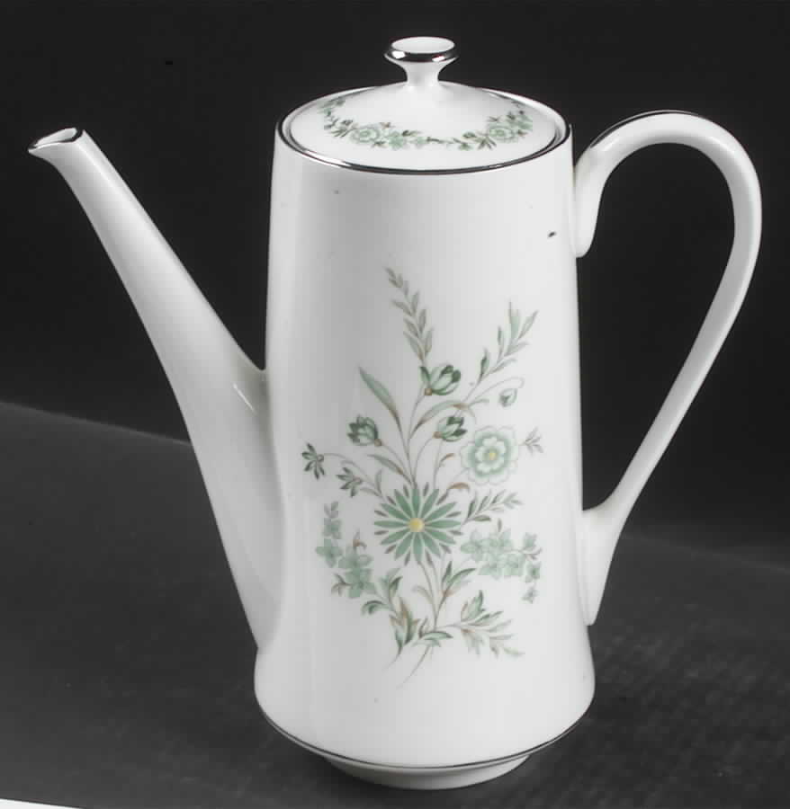 Emerald Isle Coffee Pot & Lid by John  Aynsley & Sons-1