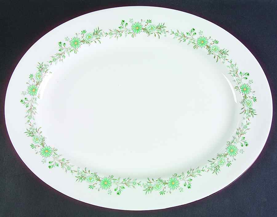 Emerald Isle 15" Oval Serving Platter by John  Aynsley & Sons-1