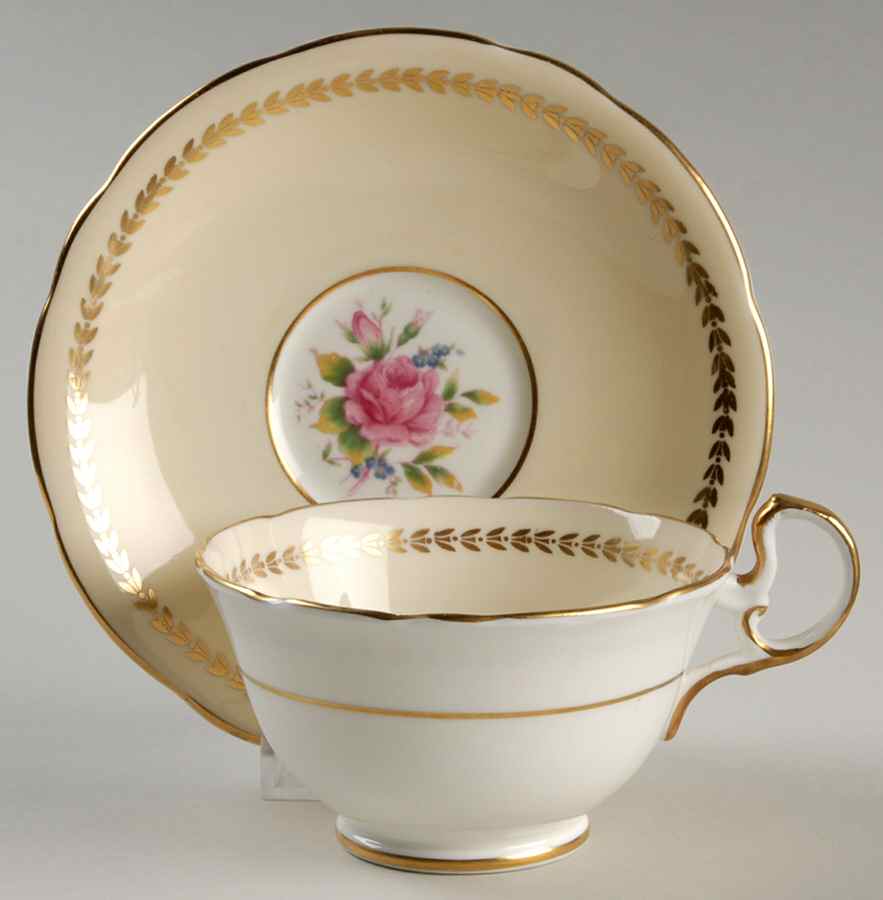 Essex Footed Cup & Saucer Set by John  Aynsley & Sons-1