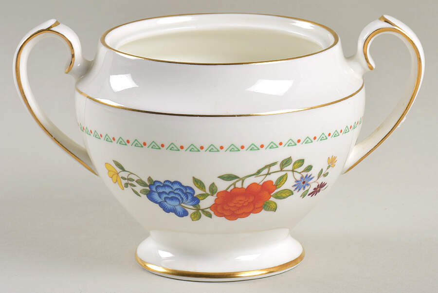 Famille Rose Sugar Bowl No Lid by John  Aynsley & Sons-1
