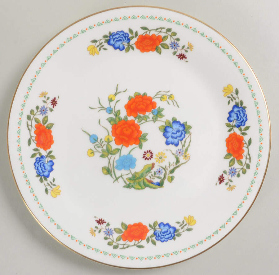 Famille Rose Salad Plate by John  Aynsley & Sons-1