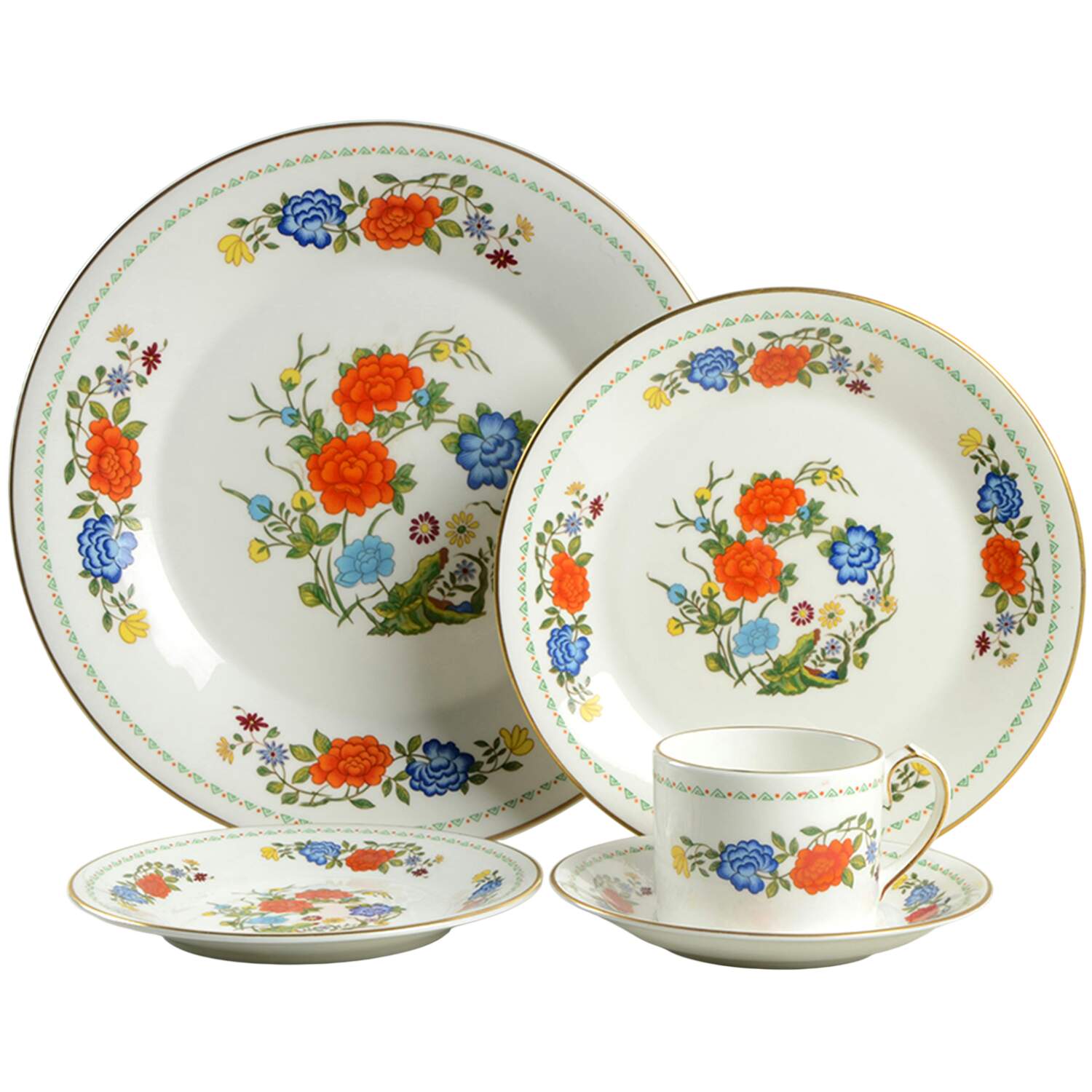 Famille Rose 40 Piece Estate Set by John  Aynsley & Sons-1