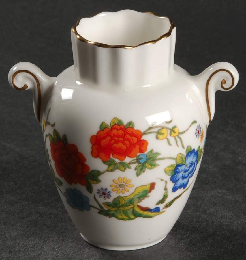 Famille Rose 3" Bud Vase by John  Aynsley & Sons-1