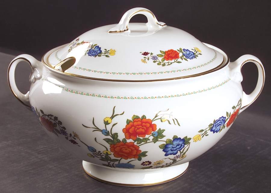 Famille Rose Tureen &  Lid by John  Aynsley & Sons-1