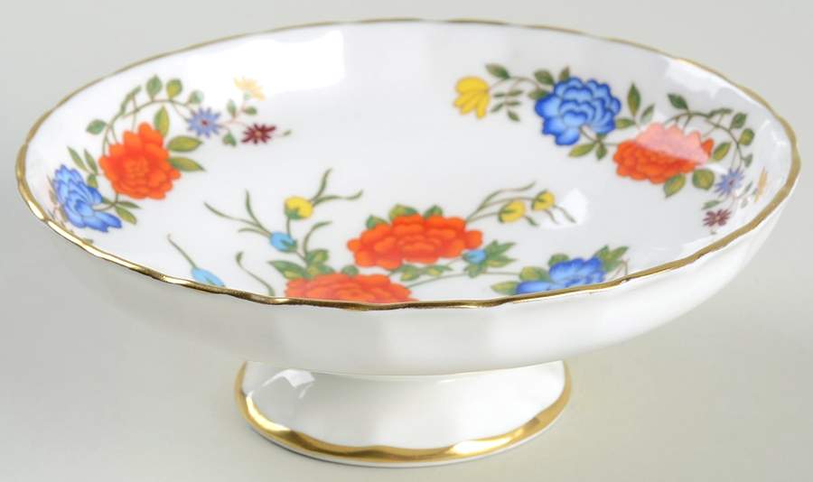 Famille Rose Footed Bon Bon by John  Aynsley & Sons-1