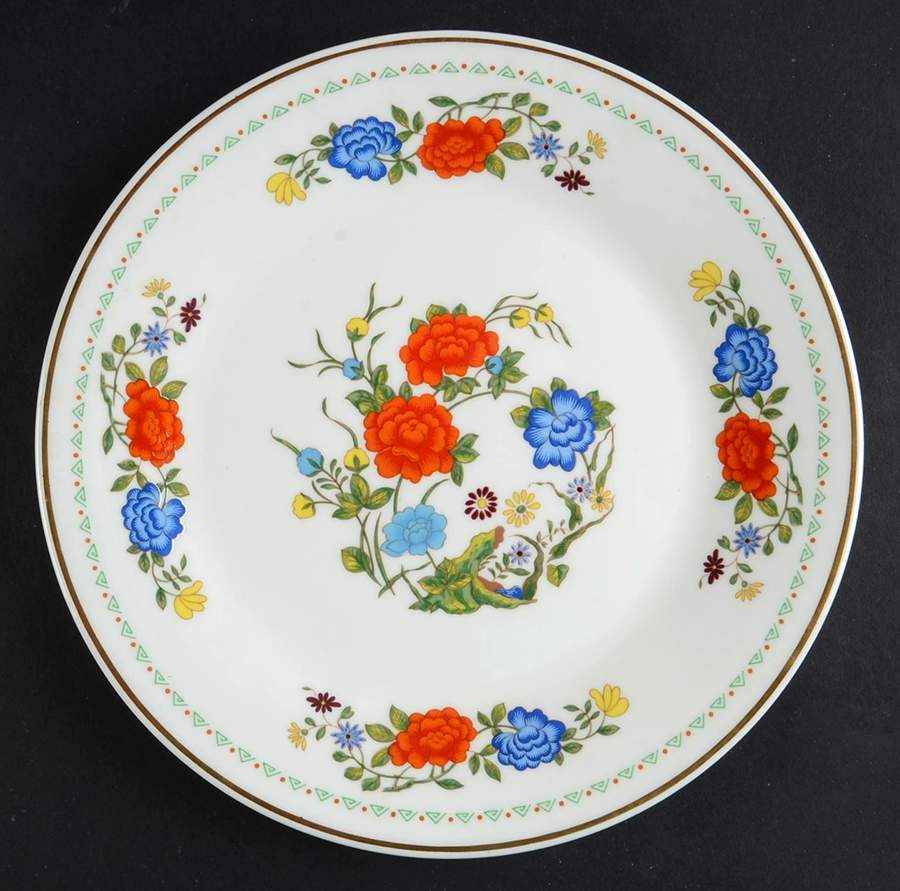 Famille Rose Salad Plate by John  Aynsley & Sons-1