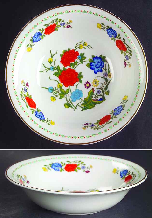 Famille Rose Coupe Cereal Bowl by John  Aynsley & Sons-1
