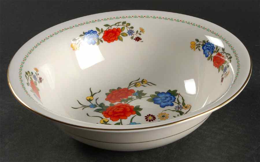 Famille Rose 9" Round Vegetable Bowl by John  Aynsley & Sons-1