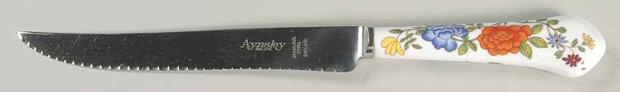 Famille Rose Cake Knife/Server with Stainless Blade by John  Aynsley & Sons-1