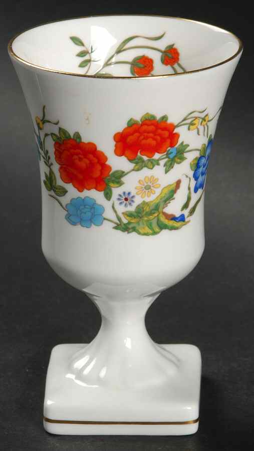 Famille Rose 4" Urn Shaped Vase by John  Aynsley & Sons-1