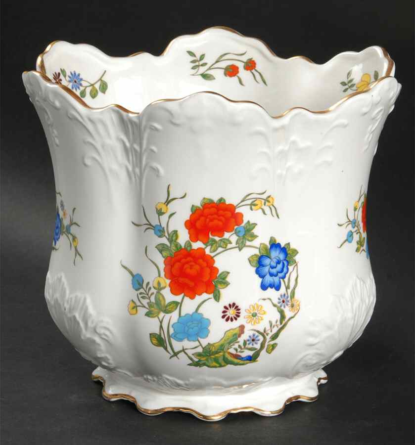 Famille Rose Large Cachepot by John  Aynsley & Sons-1