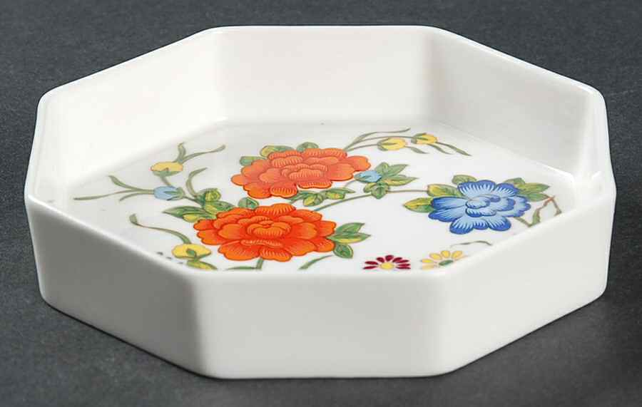 Famille Rose Small Butter Dish by John  Aynsley & Sons-1