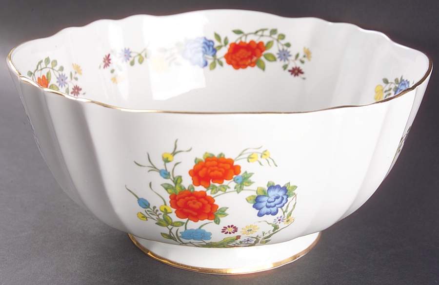 Famille Rose 9" Salad Serving Bowl by John  Aynsley & Sons-1
