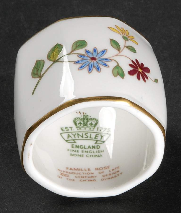 Famille Rose Napkin Ring by John  Aynsley & Sons-1