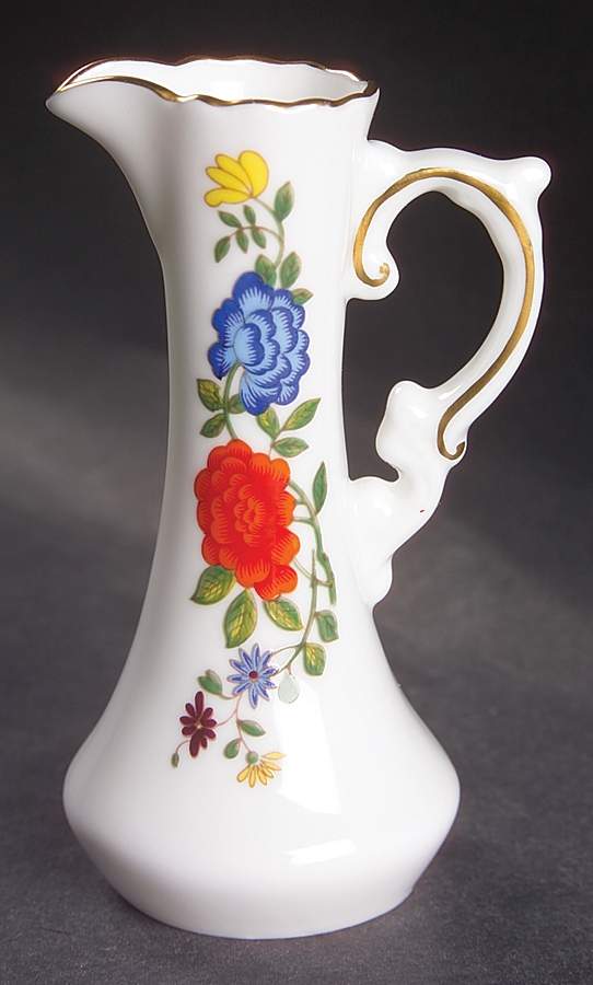 Famille Rose Open Vinegar Oil Jug by John  Aynsley & Sons-1