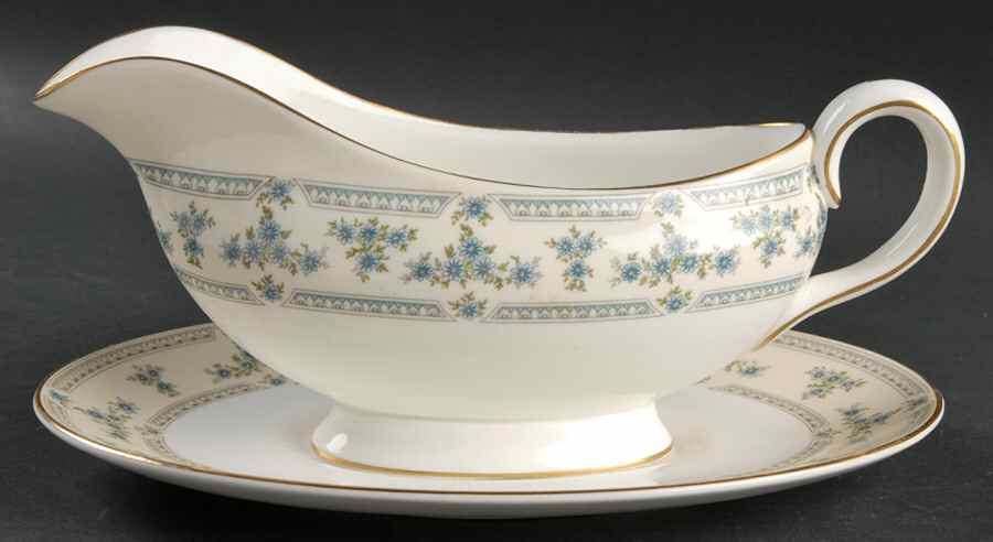 Fleurette Gravy Boat & Underplate by John  Aynsley & Sons-1