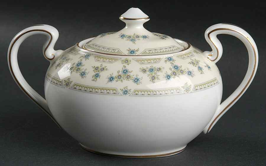 Fleurette Sugar Bowl & Lid by John  Aynsley & Sons-1