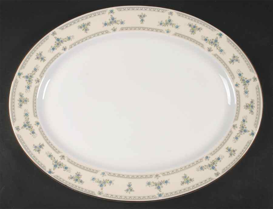 Fleurette 15" Oval Serving Platter by John  Aynsley & Sons-1