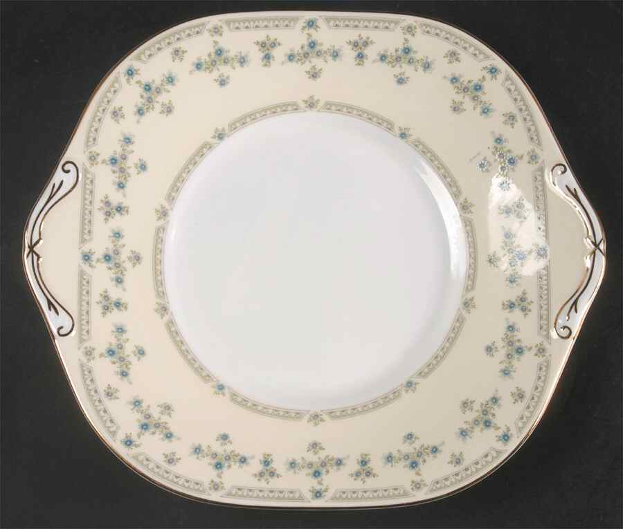Fleurette Square Handled Cake Plate by John  Aynsley & Sons-1