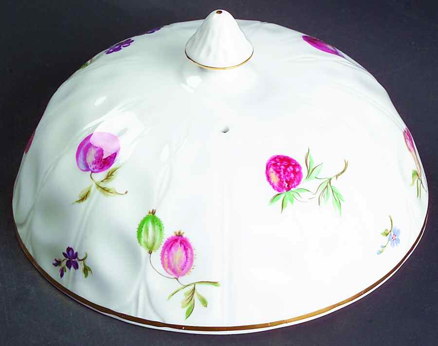 Florida White Lid for Muffin Dish by John  Aynsley & Sons-1
