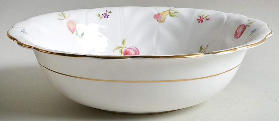 Florida White 9" Round Vegetable Bowl by John  Aynsley & Sons-1
