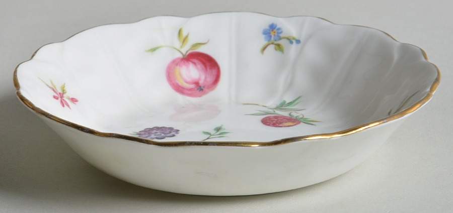 Florida White Fruit/Dessert (Sauce) Bowl by John  Aynsley & Sons-1