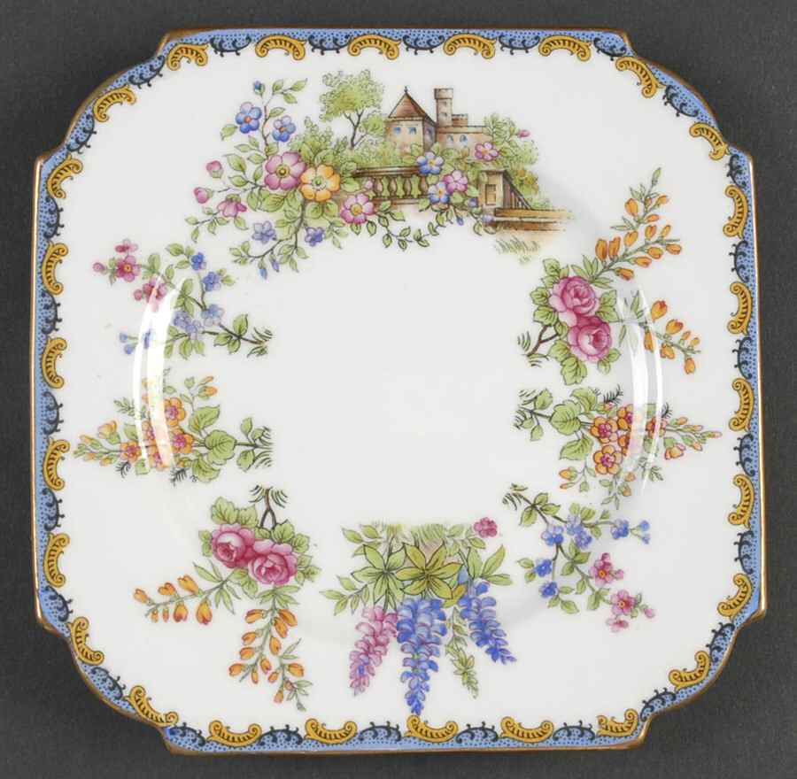 Garden Gate Square Bread & Butter Plate by John  Aynsley & Sons-1
