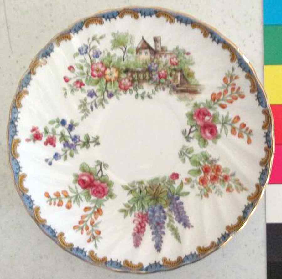 Garden Gate Saucer for Footed Cup by John  Aynsley & Sons-1