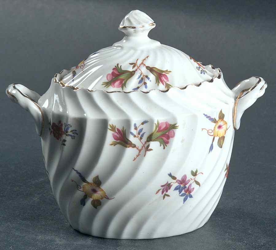 Gaiety Sugar Bowl & Lid by John  Aynsley & Sons-1