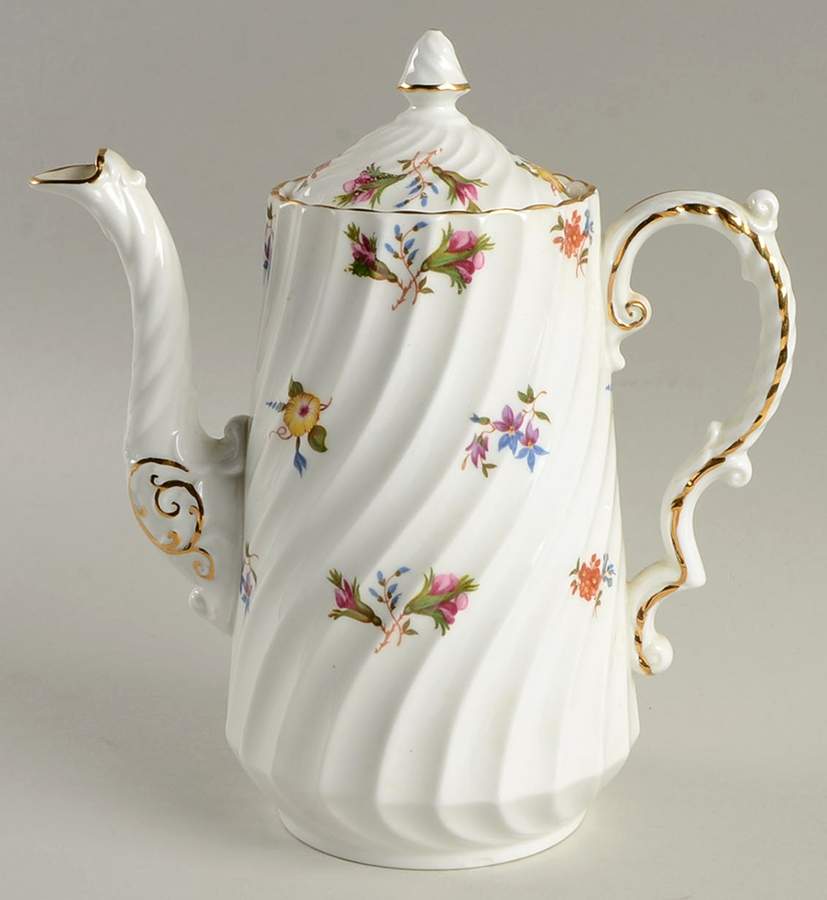 Gaiety Mini Coffee Pot & Lid by John  Aynsley & Sons-1