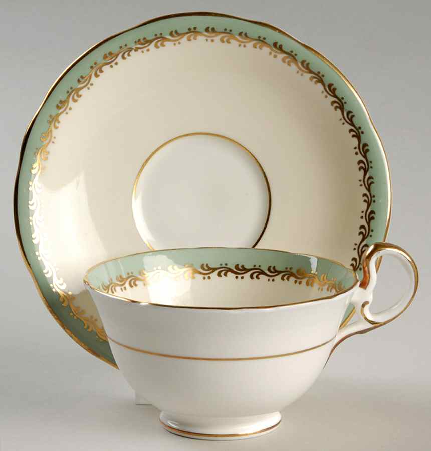 Glenwood Nile Footed Cup & Saucer Set by John  Aynsley & Sons-1