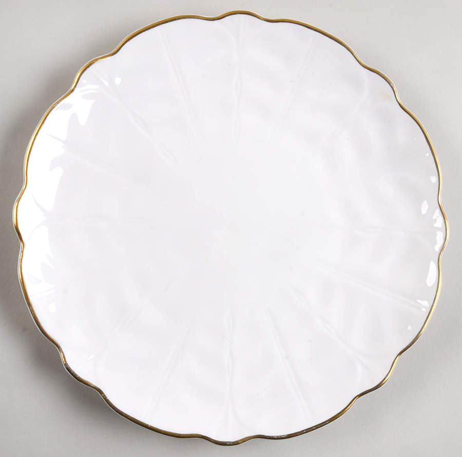 Golden Crocus (Coupe) Salad Plate by John  Aynsley & Sons-1